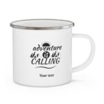 Enamel Camping Mug 12oz: Adventure is Calling