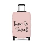 "Time To Travel" Statement Luggage Cover - Image 5