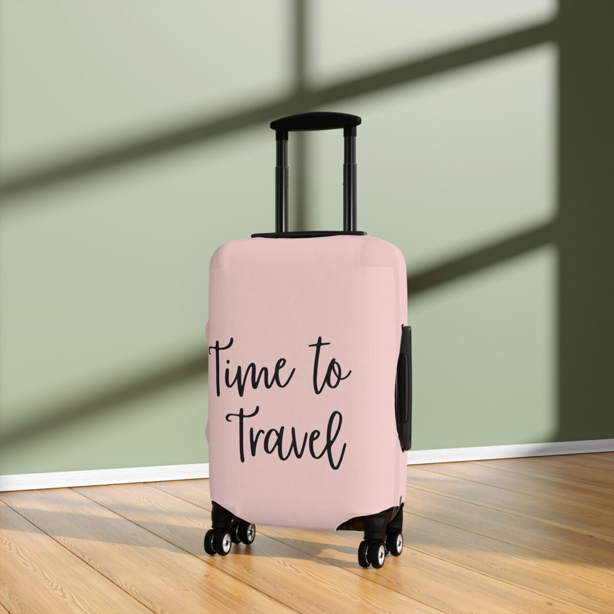 "Time To Travel" Statement Luggage Cover - Image 4