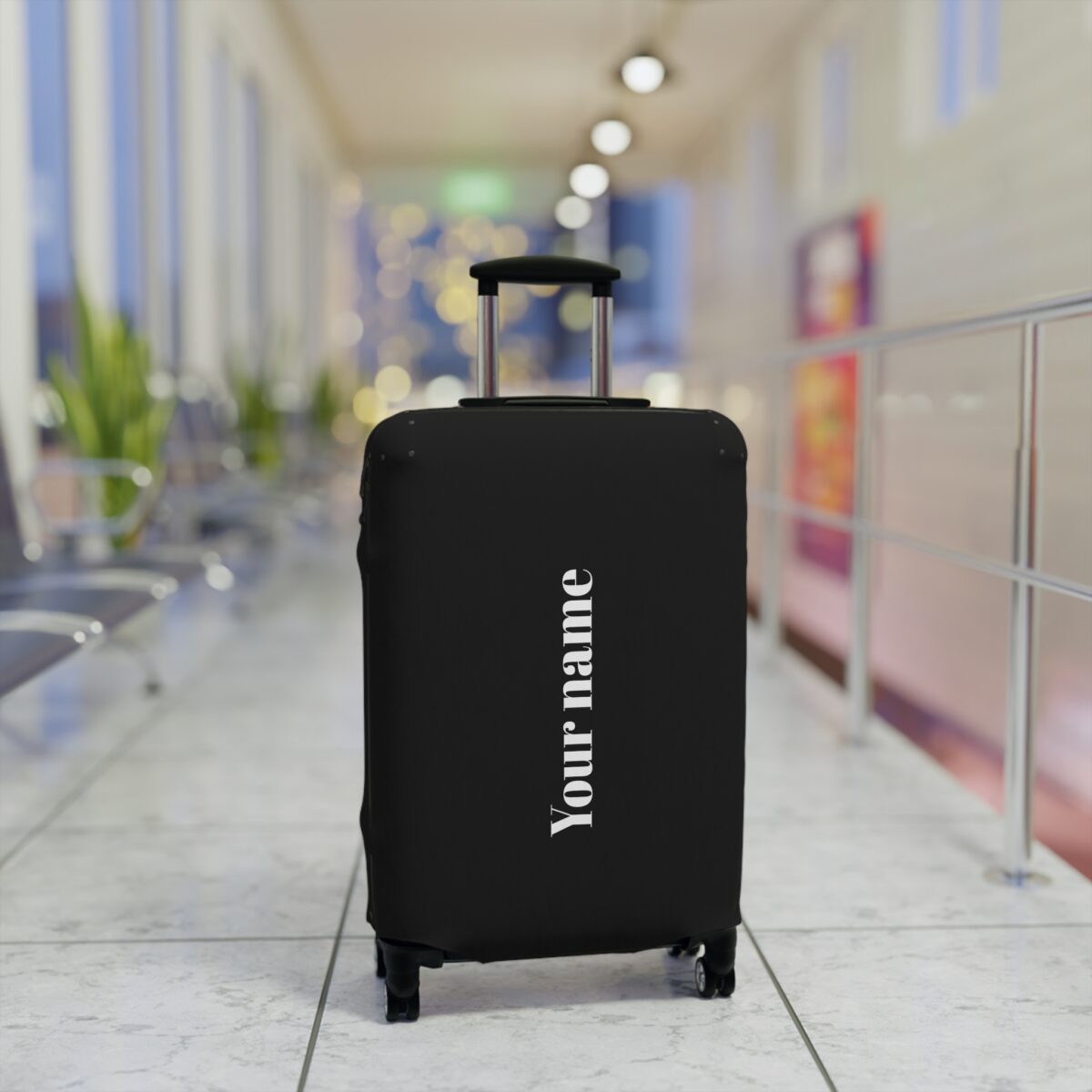 Custom Luggage Cover - Black - Image 7