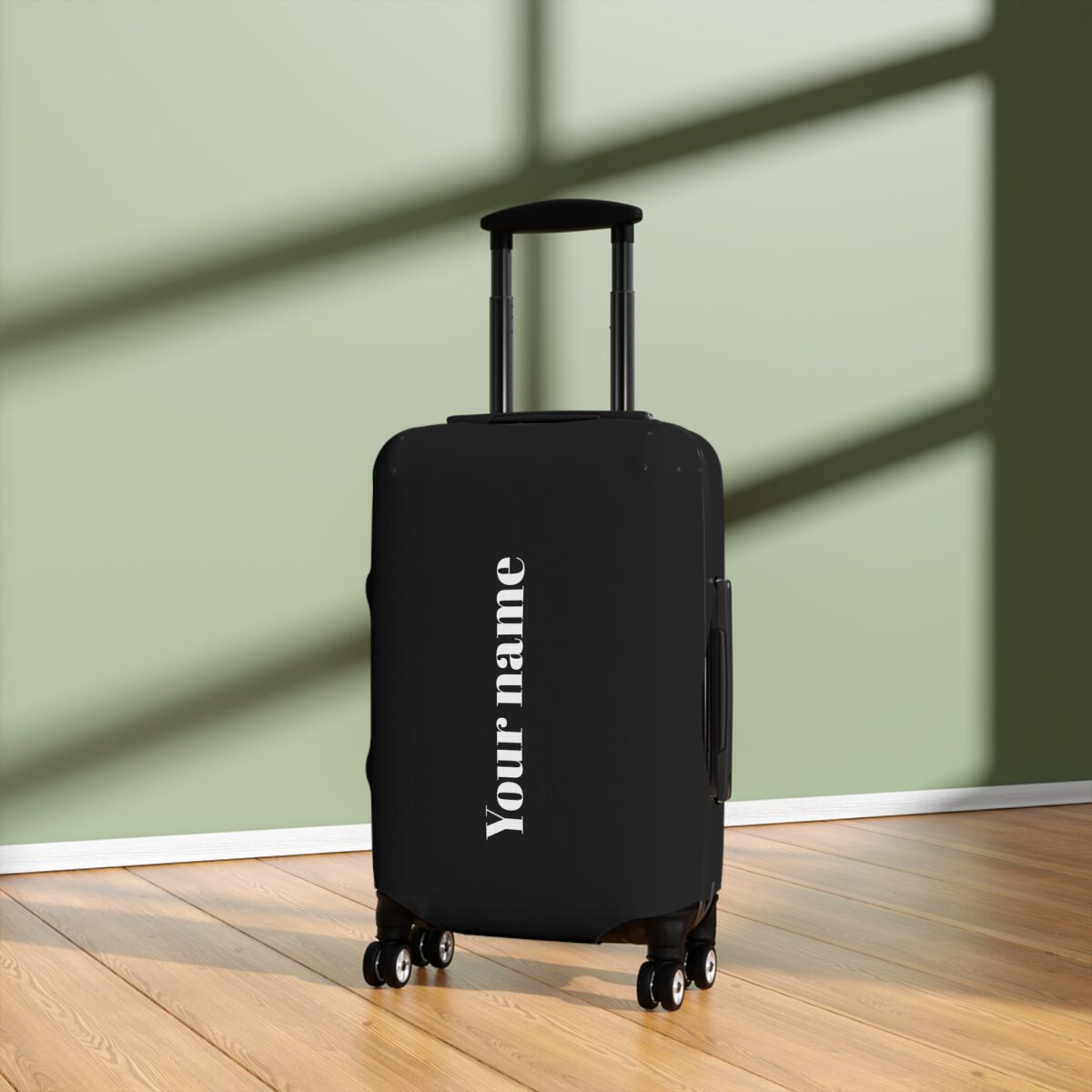 Custom Luggage Cover - Black - Image 4
