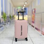 Personalized Luggage Cover - Pink - Image 3