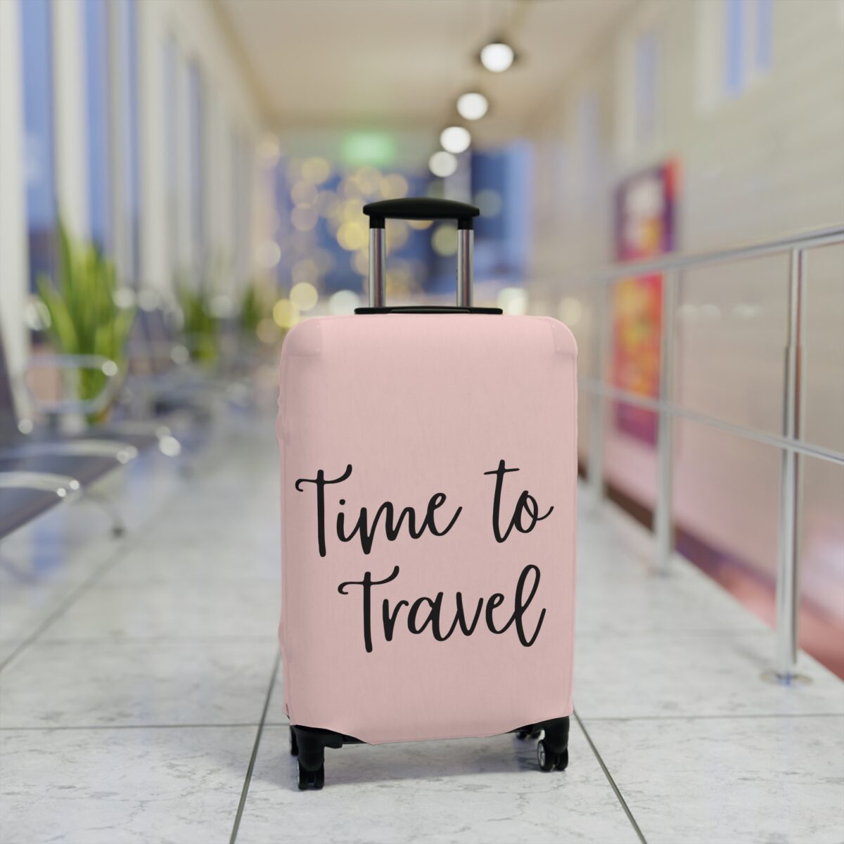 "Time To Travel" Statement Luggage Cover - Image 7