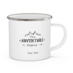Enamel Camping Mug 12oz: The Adventure begins