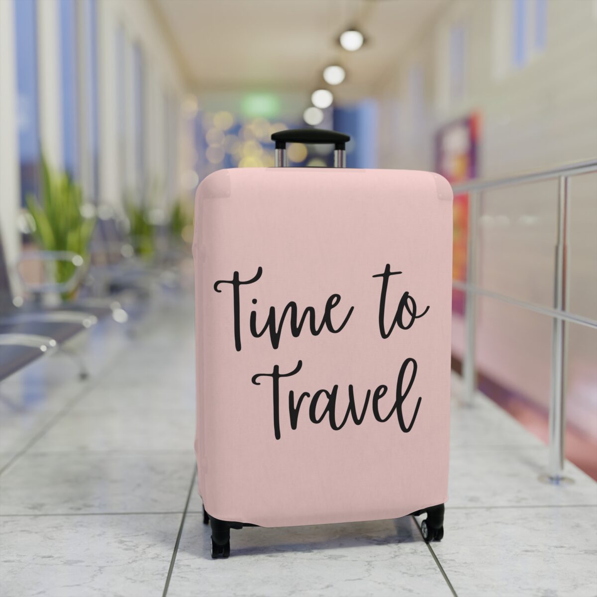 "Time To Travel" Statement Luggage Cover - Image 11