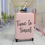 "Time To Travel" Statement Luggage Cover - Image 11