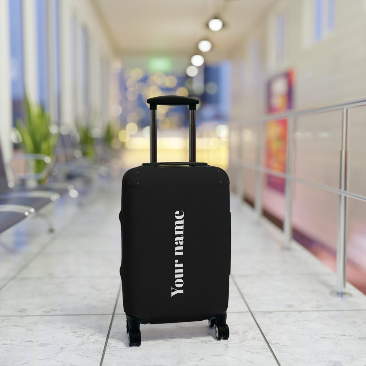 Custom Luggage Cover - Black - Image 3