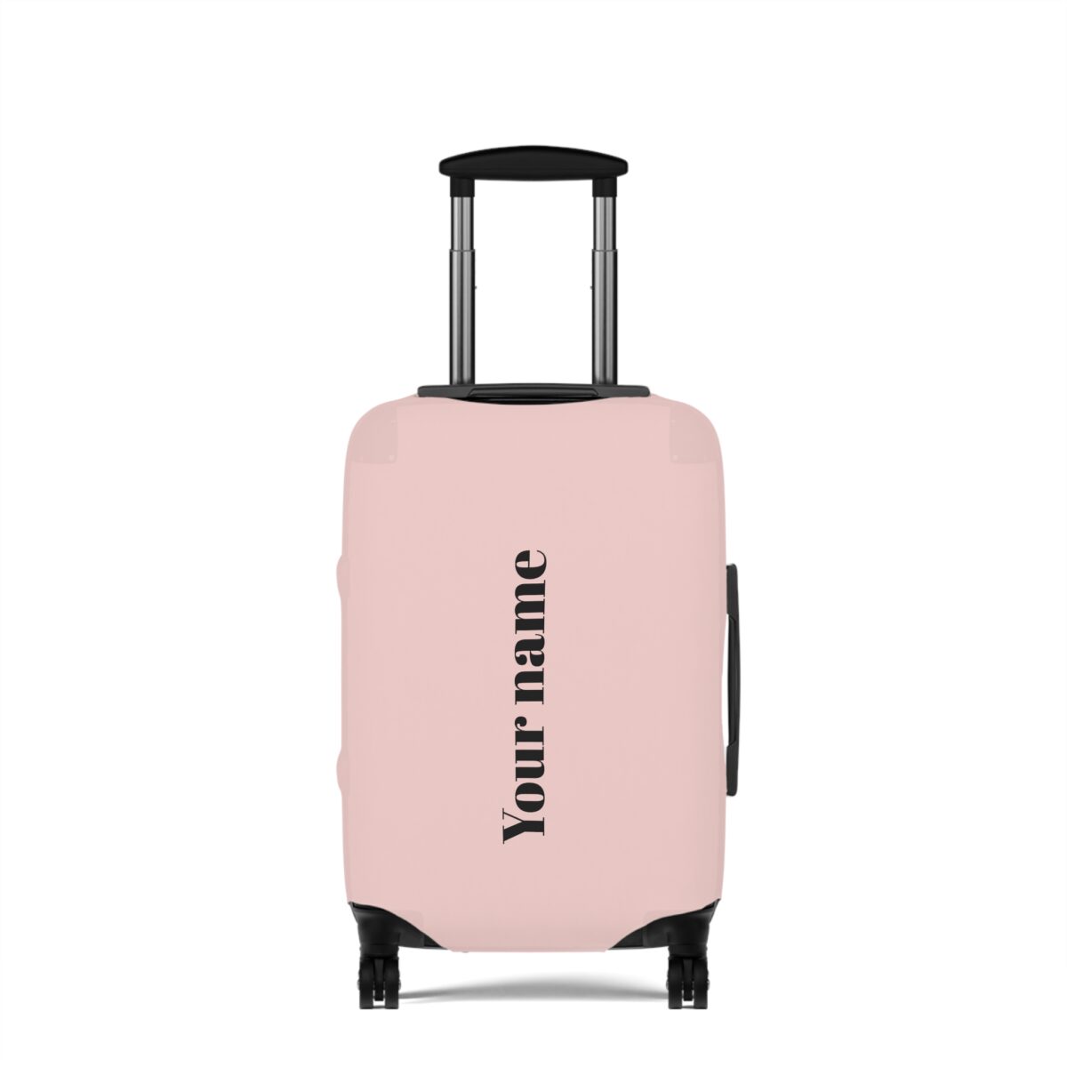 Personalized Luggage Cover - Pink - Image 1