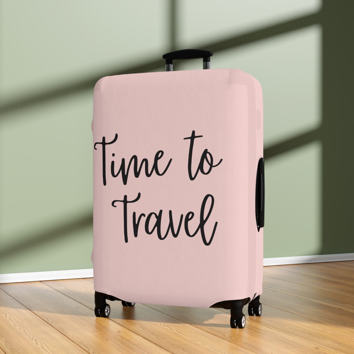 "Time To Travel" Statement Luggage Cover - Image 12