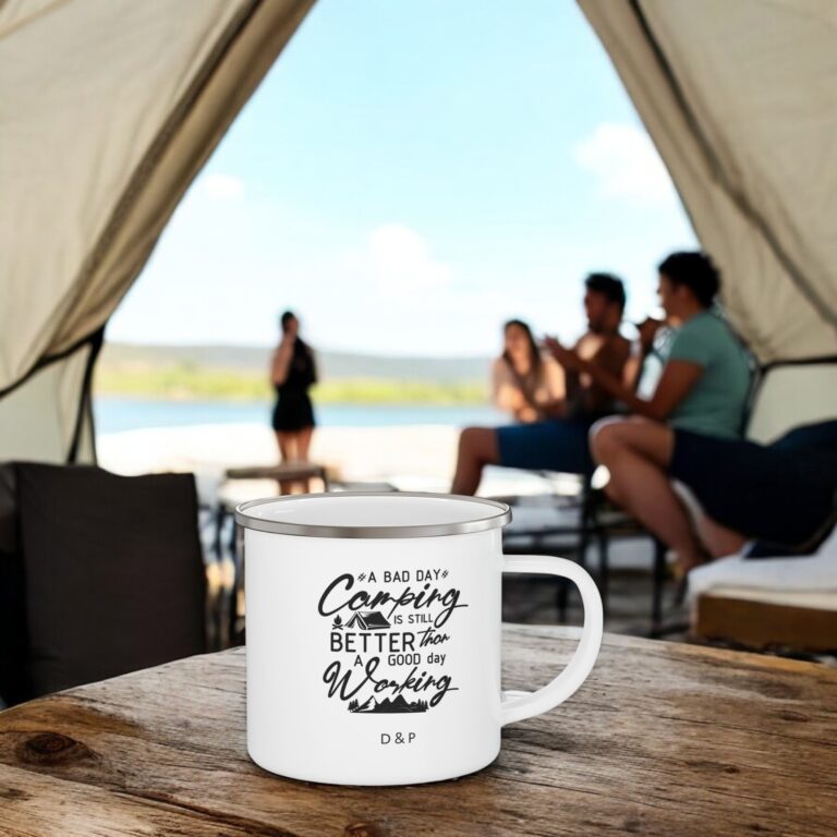 camping enamel mug