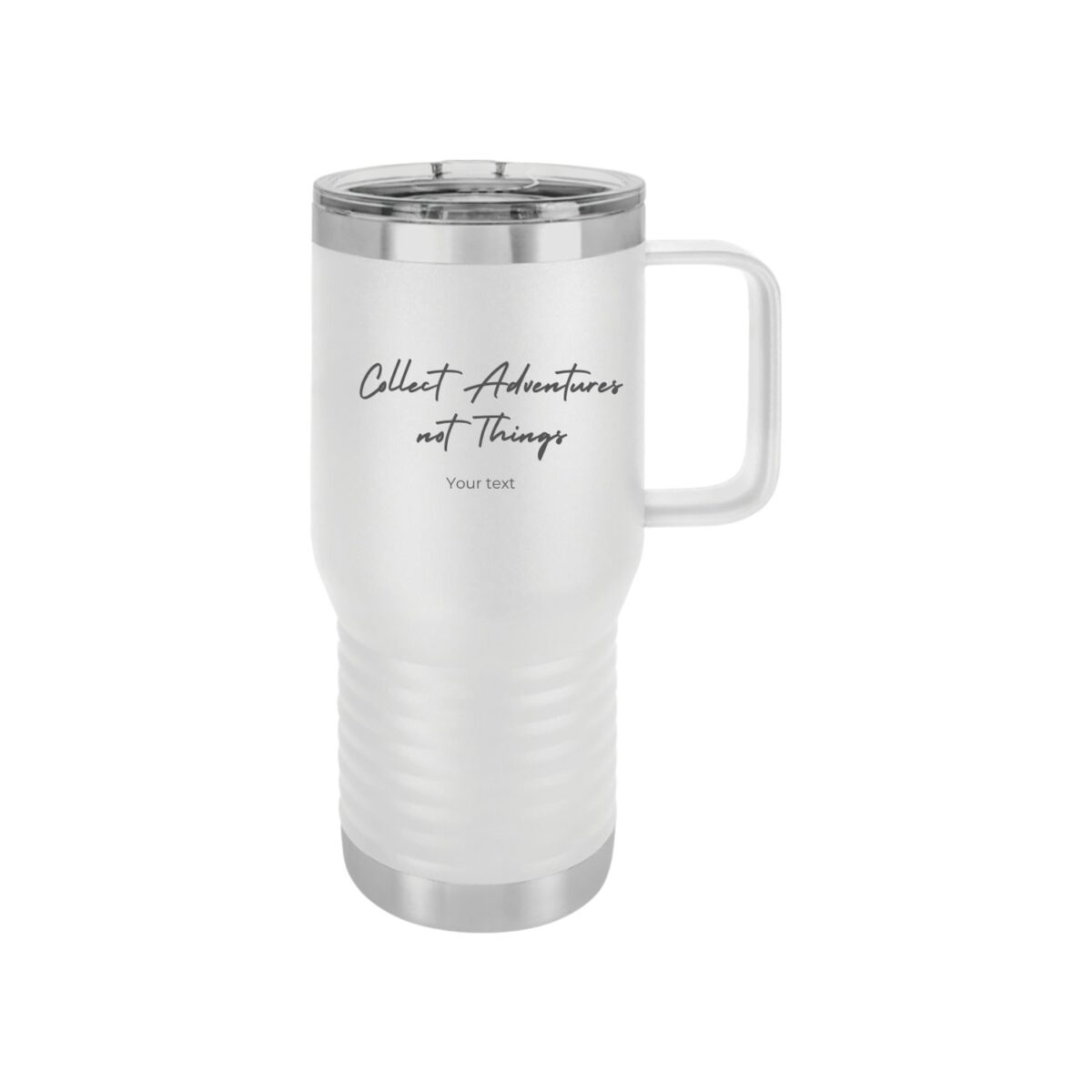 Personalized Travel Mug - Collect the adventures - Image 1