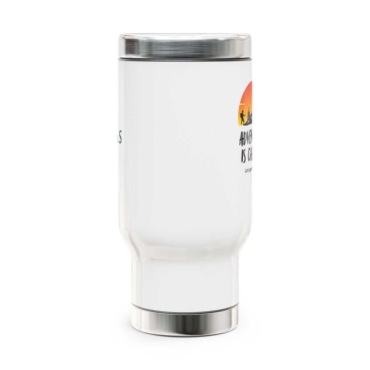 Personalized 14oz Travel Mug: Adventure is Calling - Image 2