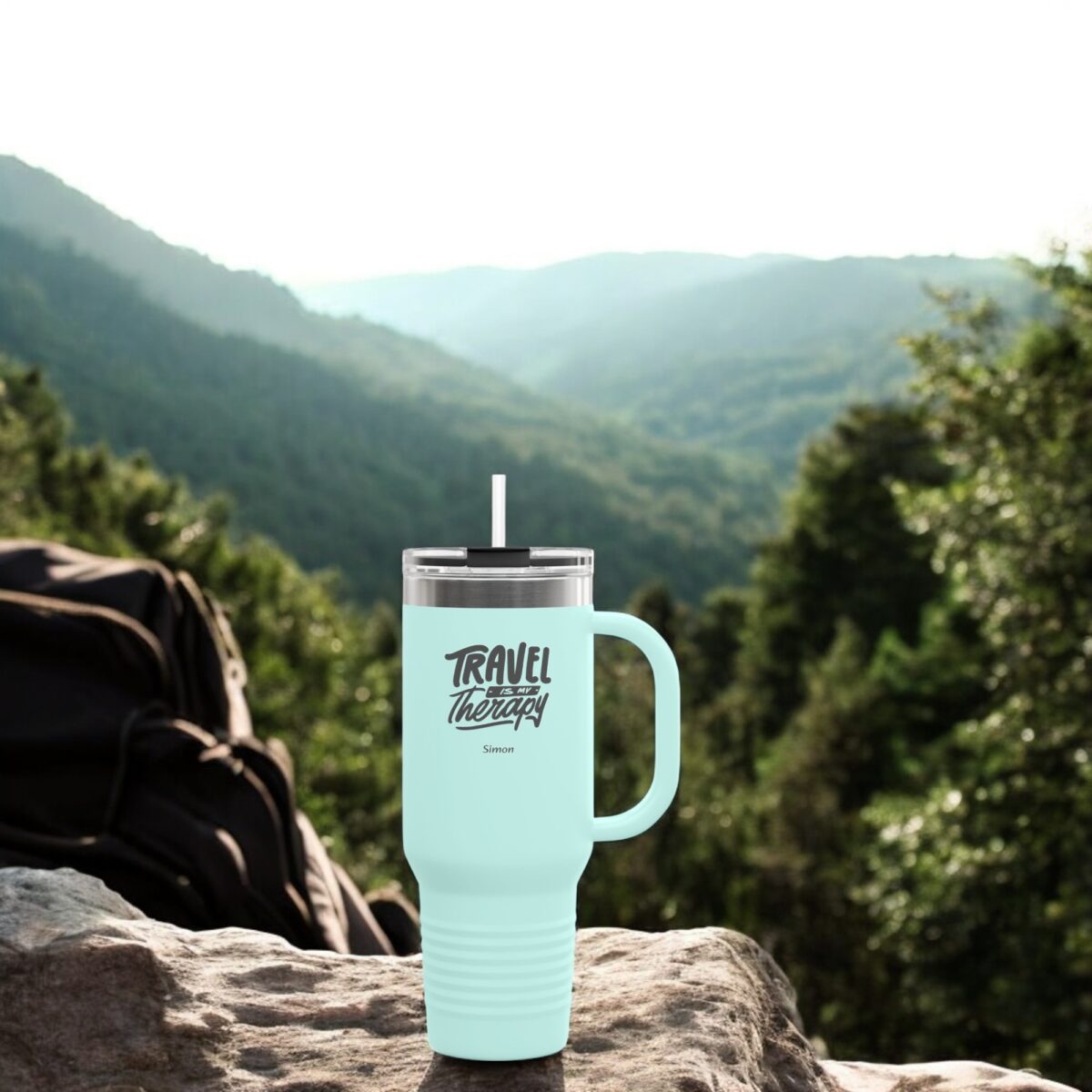 Insulated Personalized Travel Mug, 40oz - Image 3
