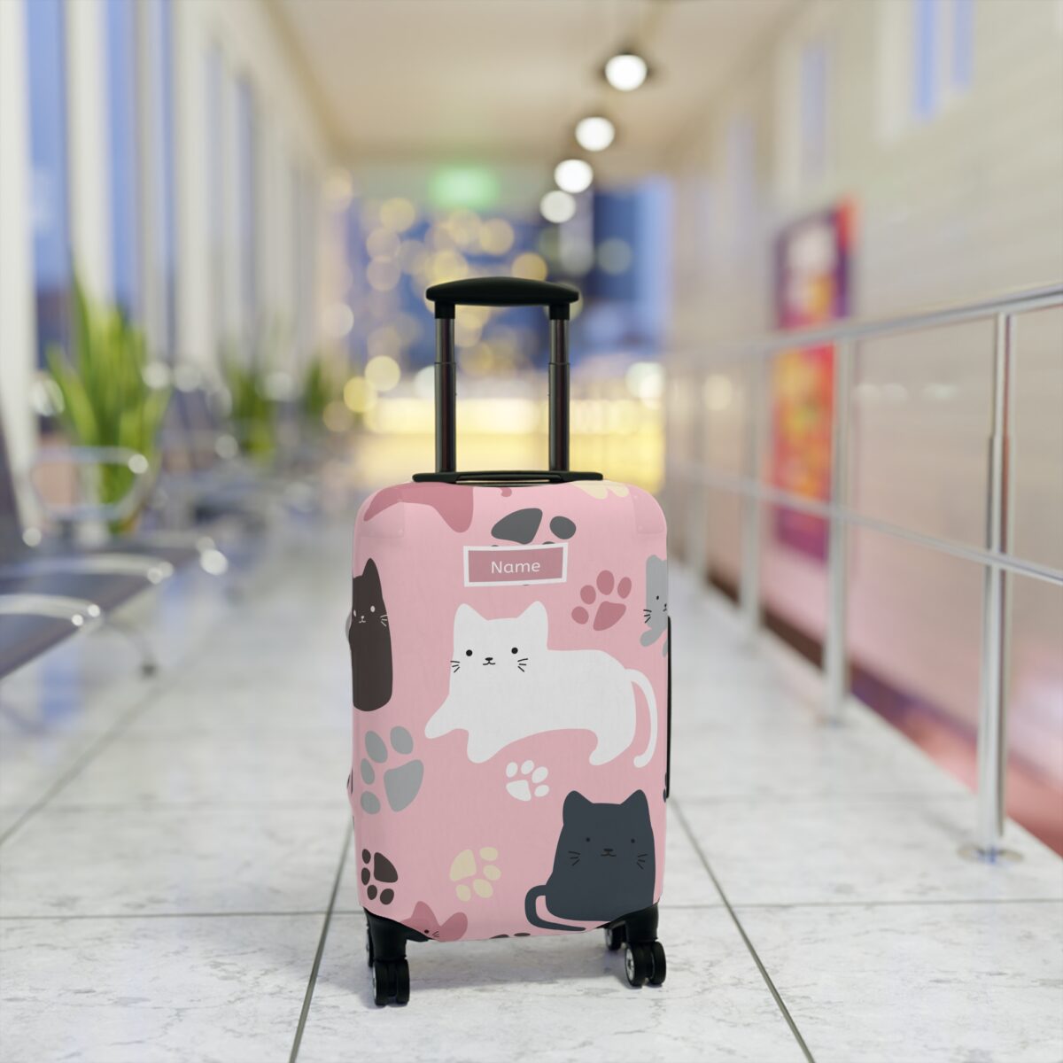 Custom Luggage Cover - Kitty - Image 3